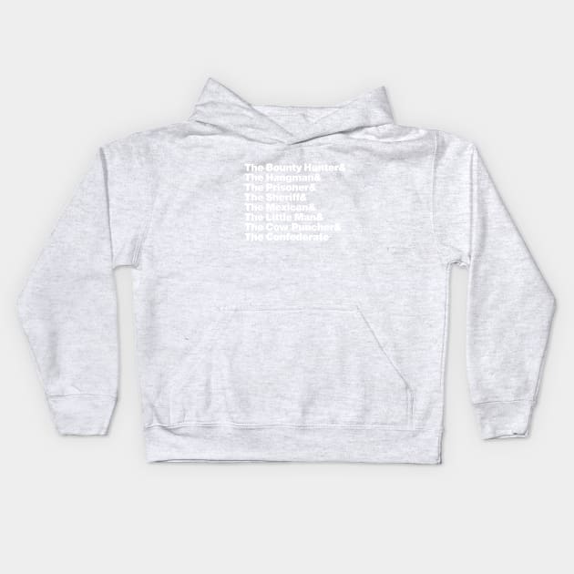 Hateful Eight Helvetica Kids Hoodie by Artboy